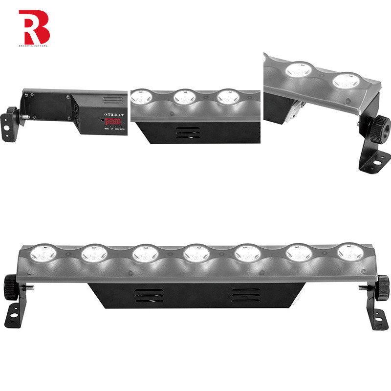 90V 50Hz 7 X 3W Concert Smoke Machine RGB 3in1 LED Stage Lighting City Light For Party