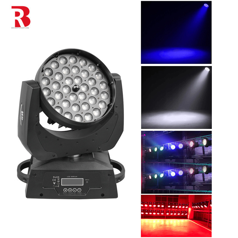 IP20 LED Moving Head Beam 10w*36 RGBW Stage Light For Wedding Event