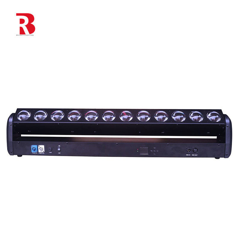 12pcs 30W RGBW 4in1 LED Beam 3 Degree Light Bar Stage Lighting For Theater Studio
