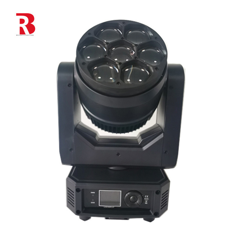 7pcs 40W High Brightness RGBW Big Bee Eye Moving Head For DJ Clubs