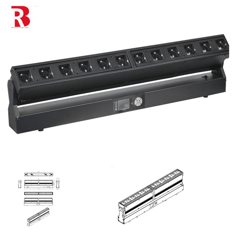 Beam Spot Wash Light 12x40W RGBW 4in1 LED Beam Stage Light For Music Festivals