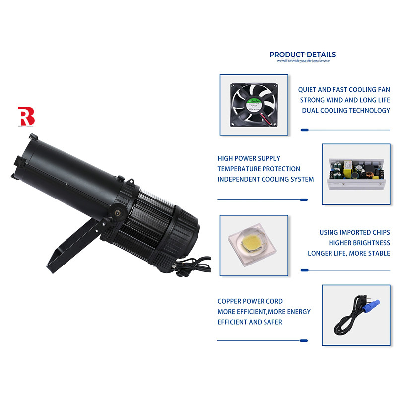 IP65 3000K-6000K 2in1 LED Ellipsoidal Stage Light With Auto Zoom