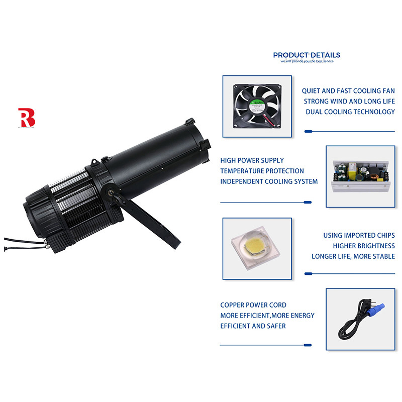 IP65 3000K-6000K 2in1 LED Ellipsoidal Stage Light With Auto Zoom