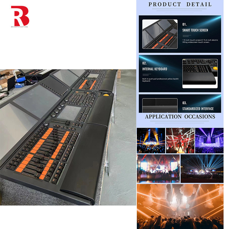 2 Screen Lighting MA Stage DMX Controller System Wide Range Channels Automatic