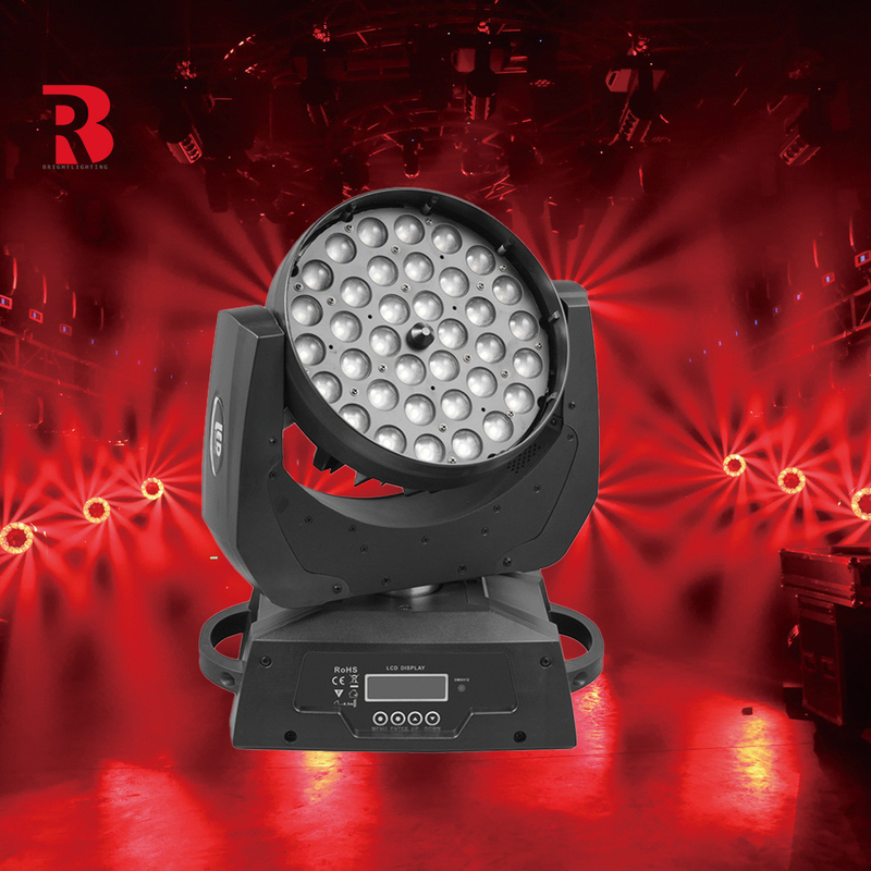 36*10W DMX512 LED Beam Zoom LCD Moving Head Light For Disco Party
