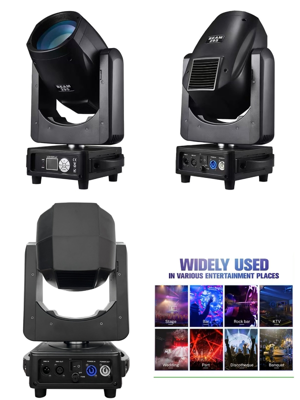 Performance Lighting LED DMX512 295W Beam Moving Head Stage Light For Concert