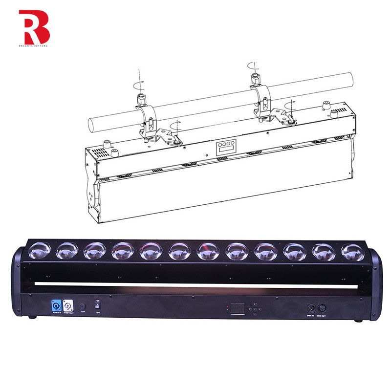 RGBW 4-In-1 LED Beam Wash Stage DMX512 LED Pixel Bar 12pcs 30W