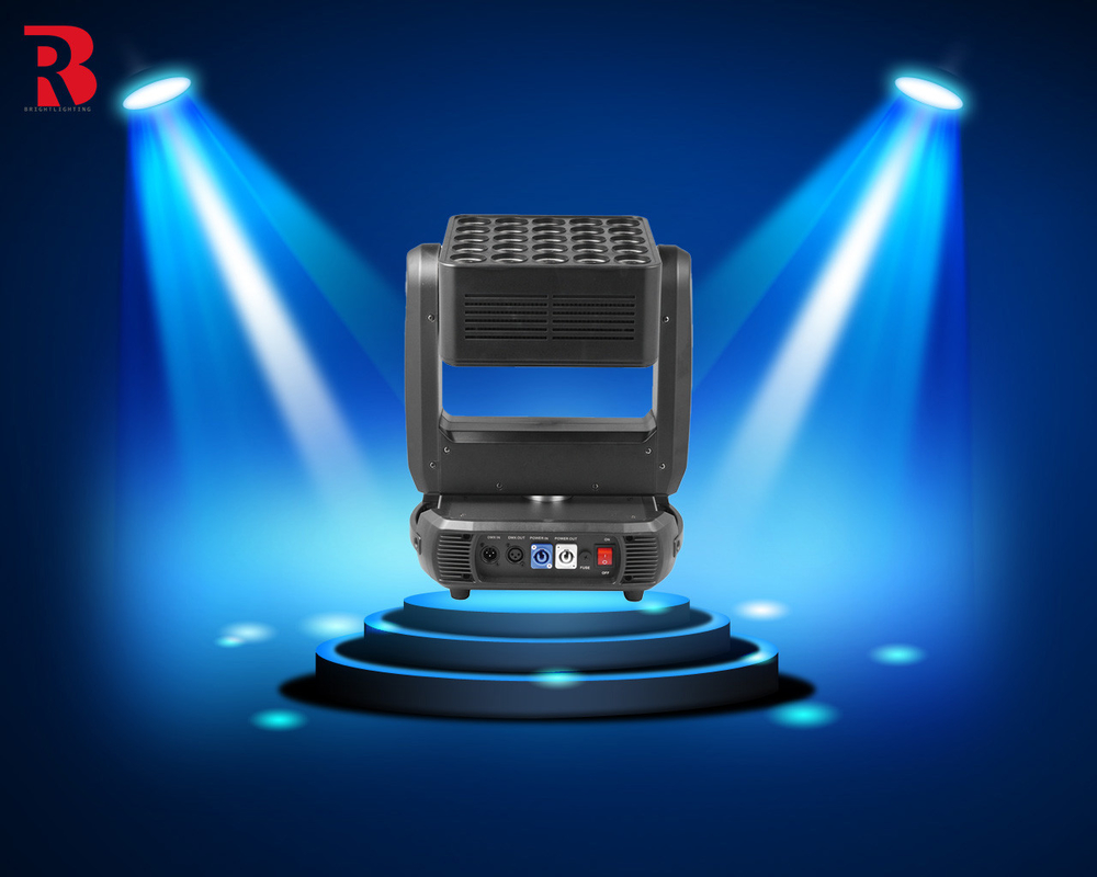 400W 25*12W RGBW DMX512 LED Moving Head Light For Professional Stage Show