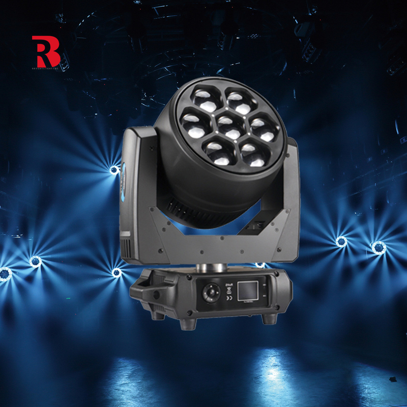 7*40W High Brightness RGBW LCD Display LED Moving Head Light For Entertainment