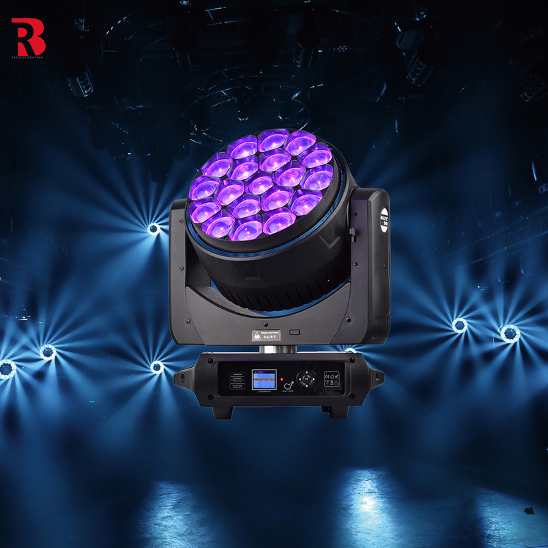 19*40W LED Zoom Rotation RGBW LED Moving Head Stage Light For Wedding Show