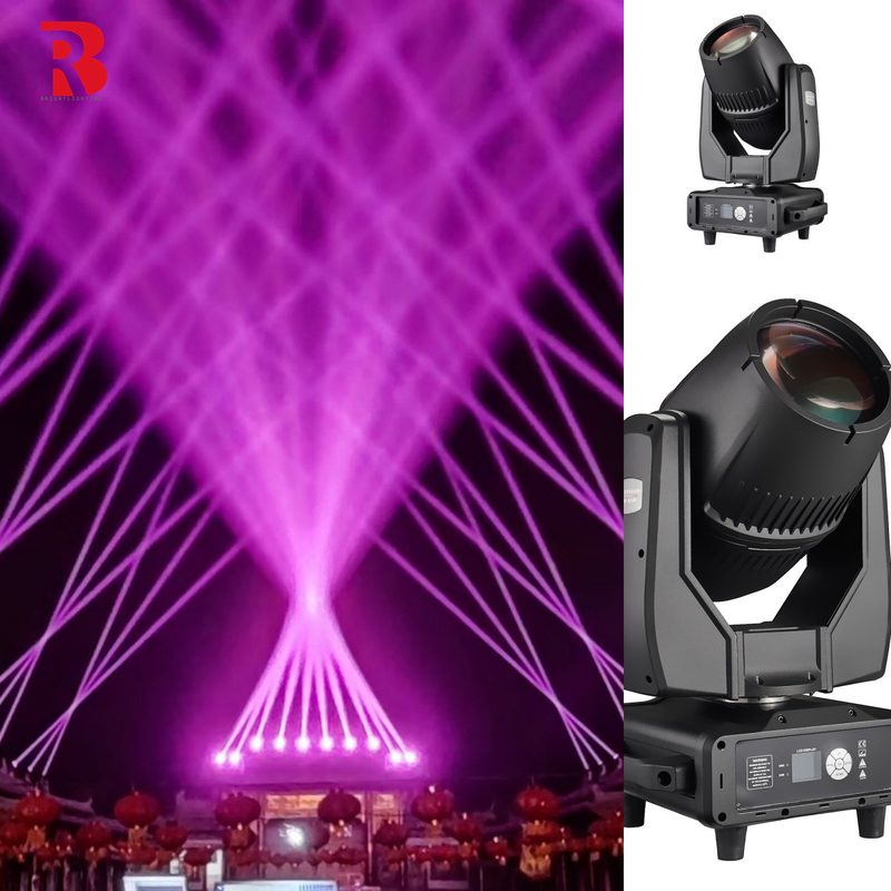 Waterproof IP65 380W Mini DMX Rotating Beam Moving Head Light For Outdoor Stage Concert