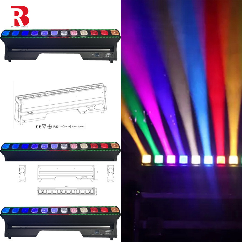 High Power Output 12*40W LED Bar Beam Moving Head Stage Light for Clarity on Stage