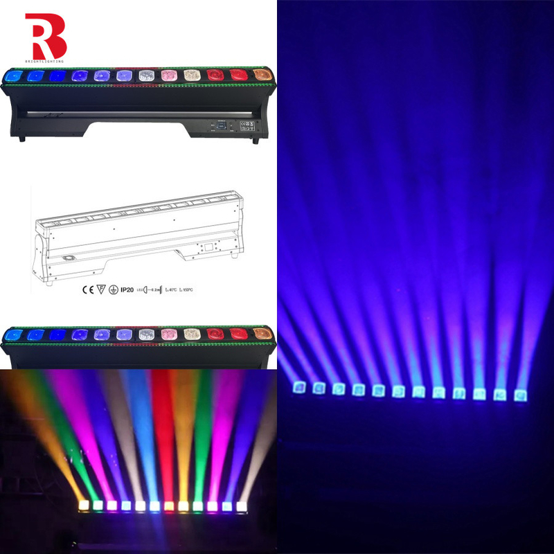 12*40W RGBW 4in1 Focus Beam Zoom Wash Dmx Led Moving Head Light For Dj Show Disco Bar Stage
