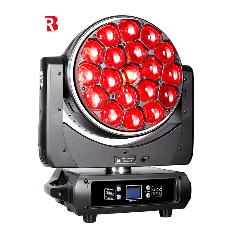 LED Bee Eye 19PCS 40W RGBW 4in1 LED Moving Head Stage Light