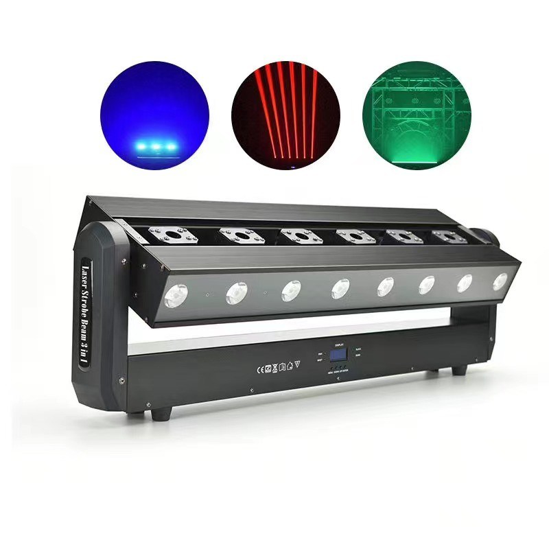 3 In 1 Laser Pixel Beam Moving Head Light For DJ 33/61 Channels