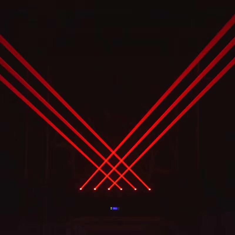 250w 6 Head Laser 3 In 1 Laser Pixel Beam Moving Head Light  Indoor