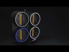 Moving Head Light Manufacturers Retro 4 eyes Blinder RGB LED Beads