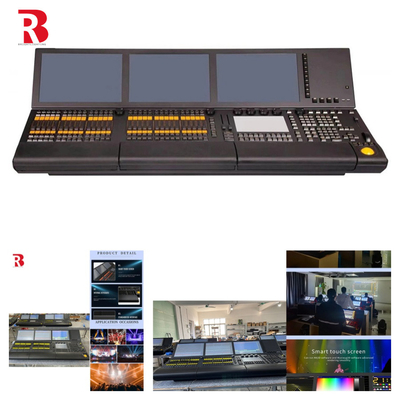 Pro Stage RDM DMX512 Console Moving Head Light Linux System Controller Three Screen