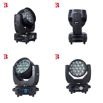 LED Moving Head 19*15 RGBW Beeye Stage DMX512 DJ Light ZOOM For Disco Bar