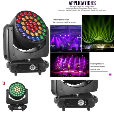 Wash Stage Light Beeye 37*15w Moving Head Light RGBW Beam Zoom Disc DMX
