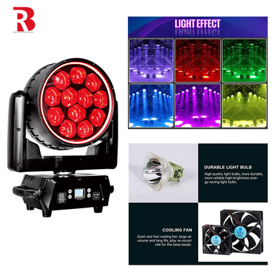 Waterproof  RGBW Zoom Wash Beam Moving Head Light  IP65 With Single Point Control Effect