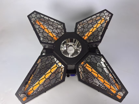 Moving Head Light Manufacturers 3in1 LED Retro Fan 4 Leaves Disco